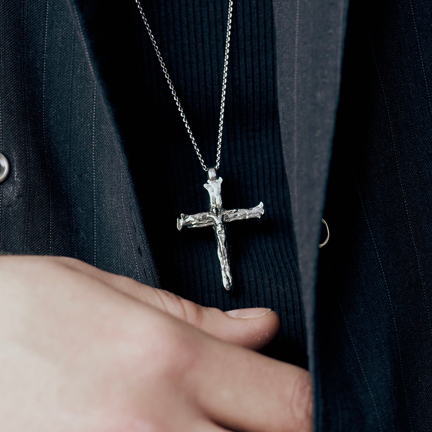 Double Nail Cross Pendant